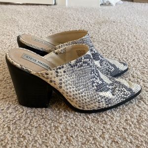 Steve Madden Savina mule snakeskin